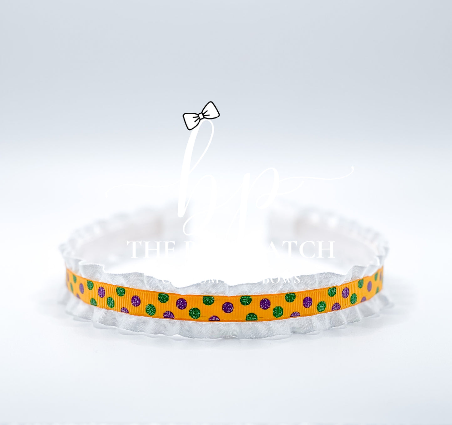 Double Ruffle Mardi Gras Headband