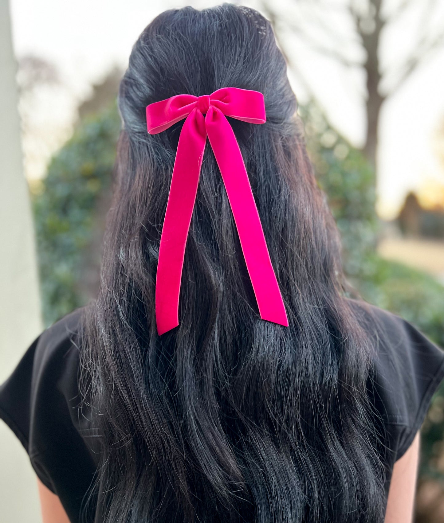 Velvet Schoolgirl Bow (available in 29 colors)