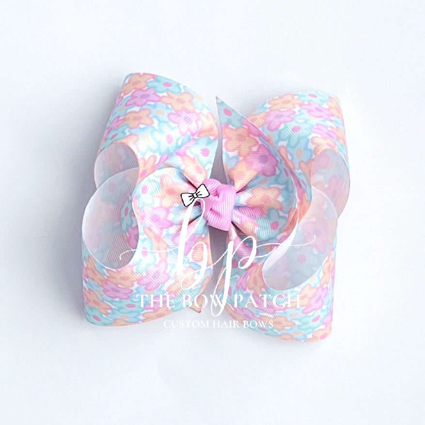 Pastel Petals Boutique Bow