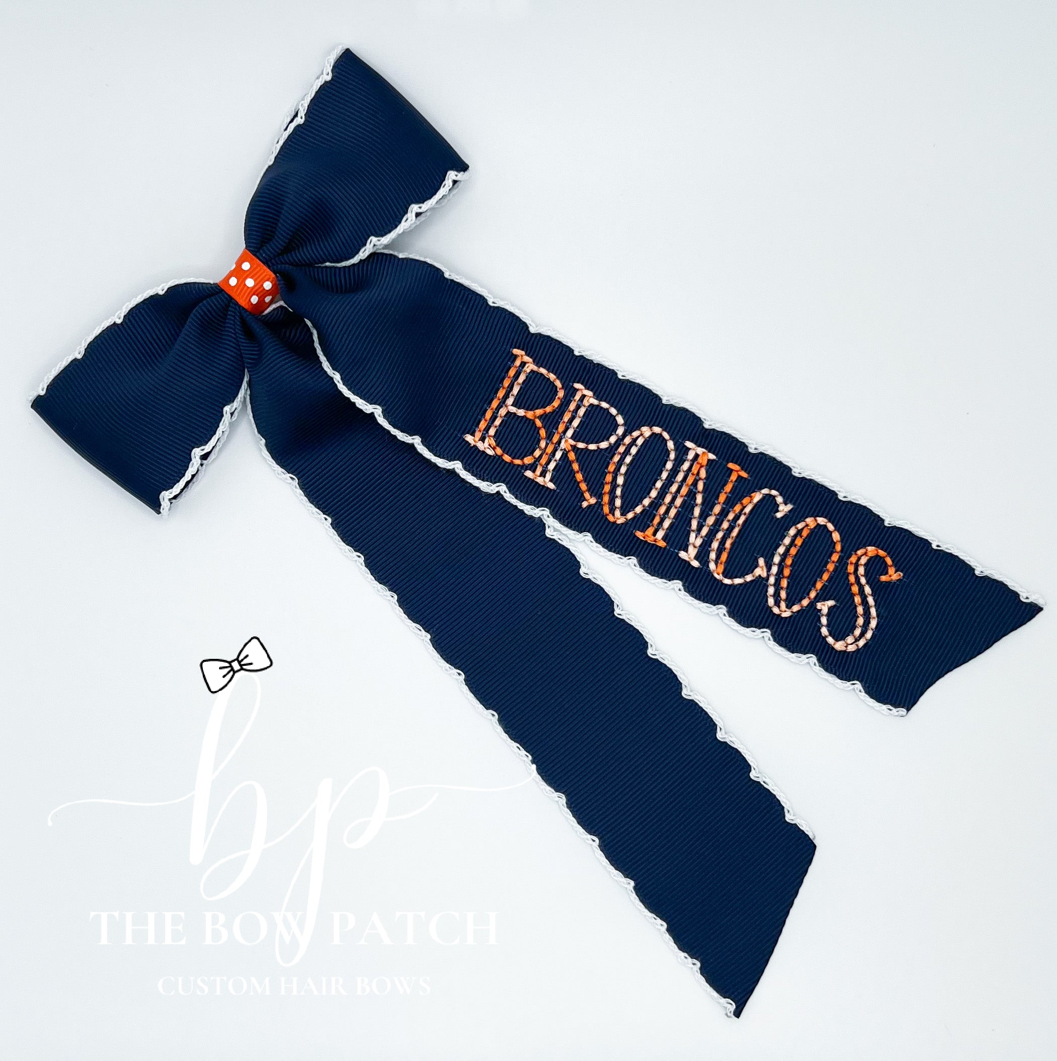 Broncos Hair Bow 