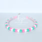 Mint and Pink Pom Pom Headband