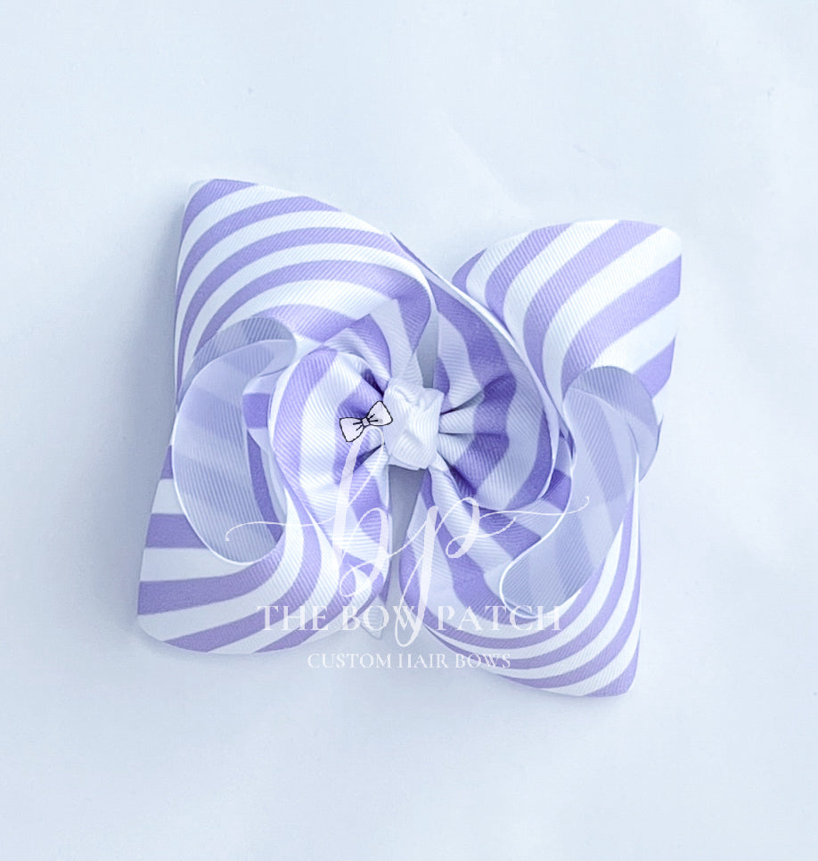 Summer Stripes Boutique Bow (available in 4 colors)