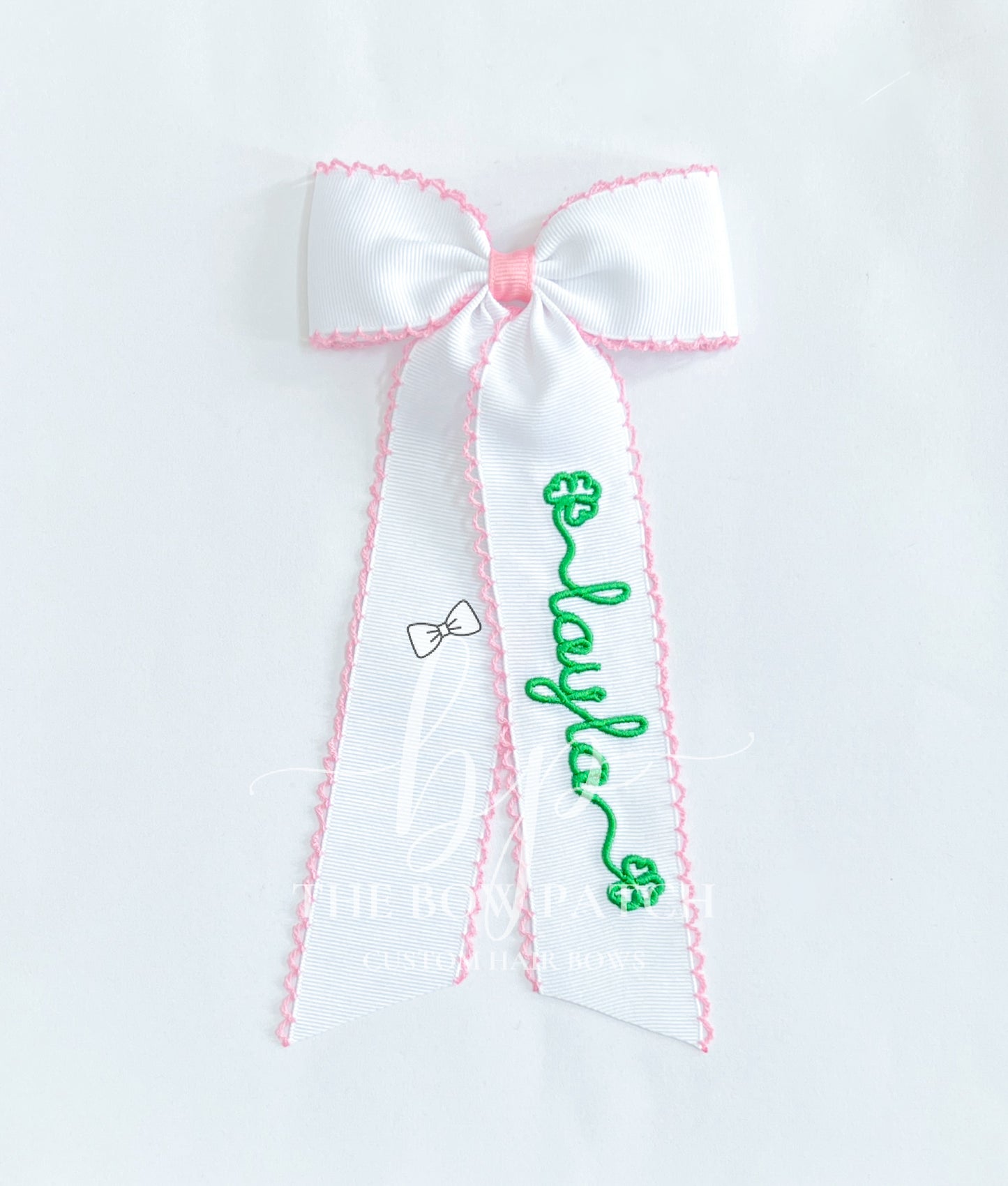 Shamrock Swash Schoolgirl Bow