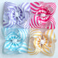 Summer Stripes Boutique Bow (available in 4 colors)