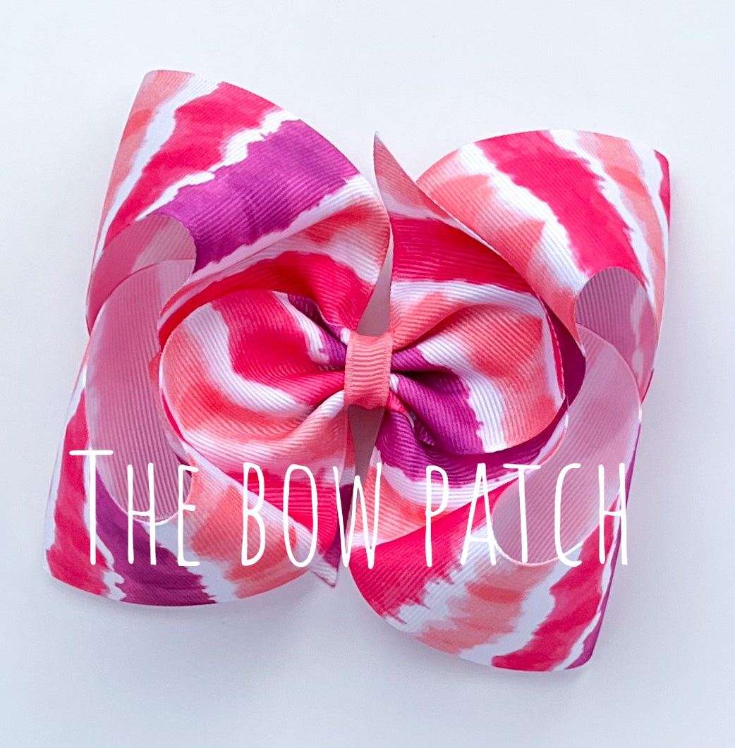 Wild Summer Tie Dye Boutique Bow