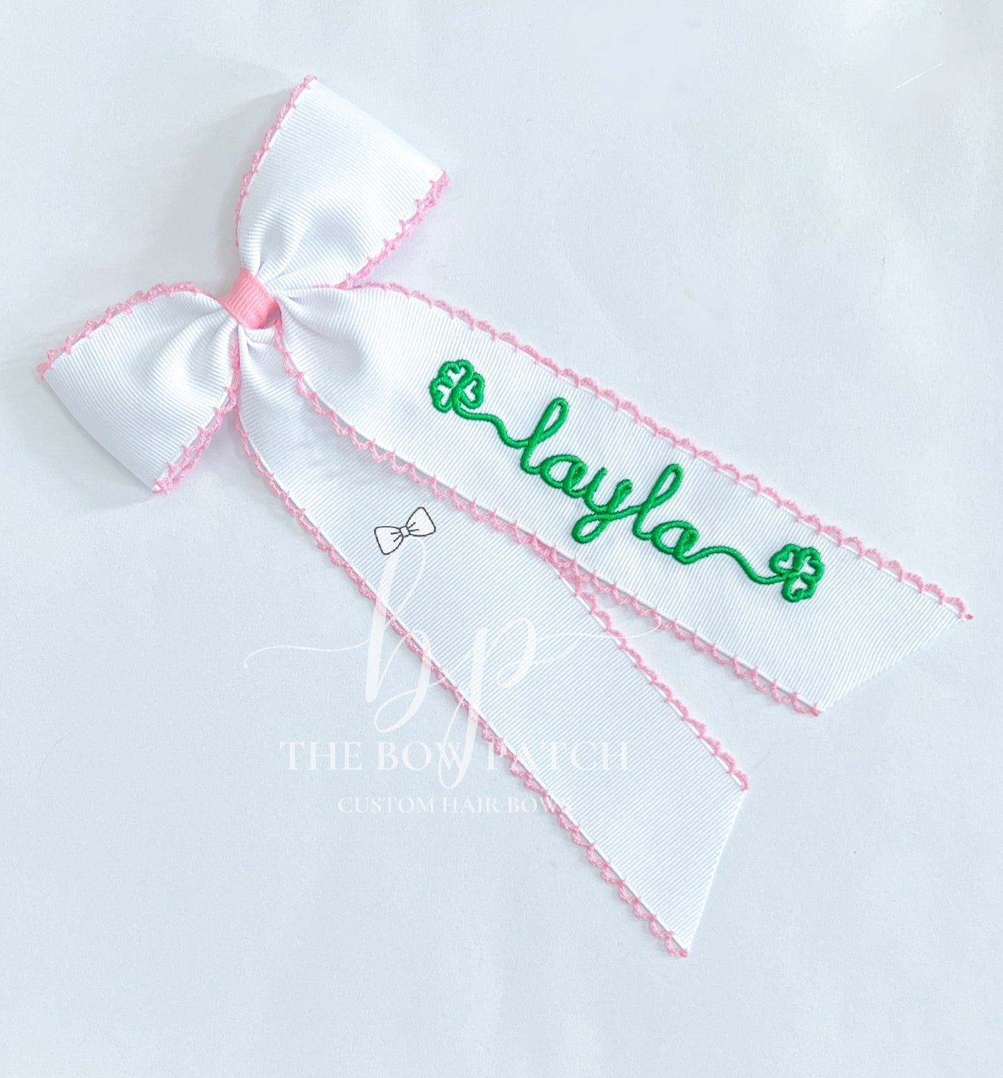 Shamrock Swash Schoolgirl Bow