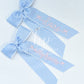 Blush and Blue Schoolgirl Bow