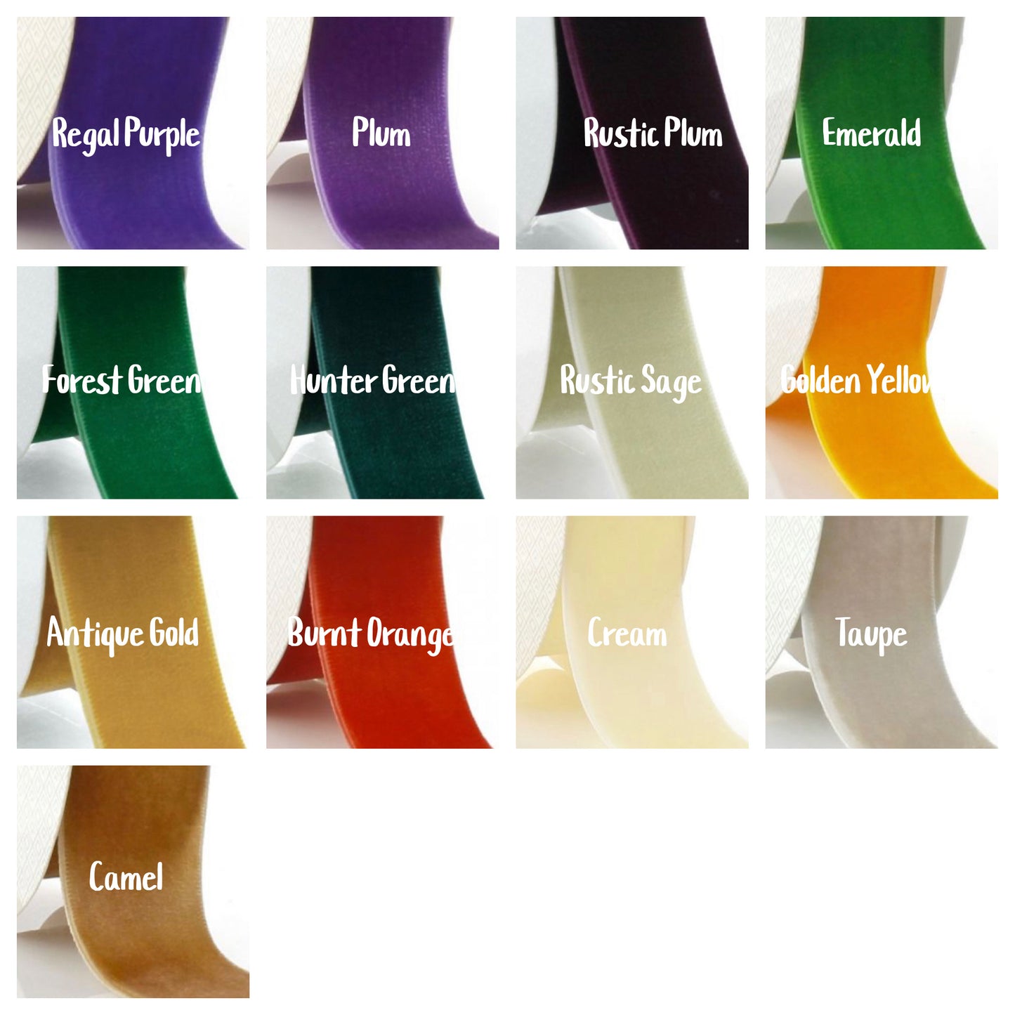 Small Velvet Short Tail Bow (available in 29 colors)