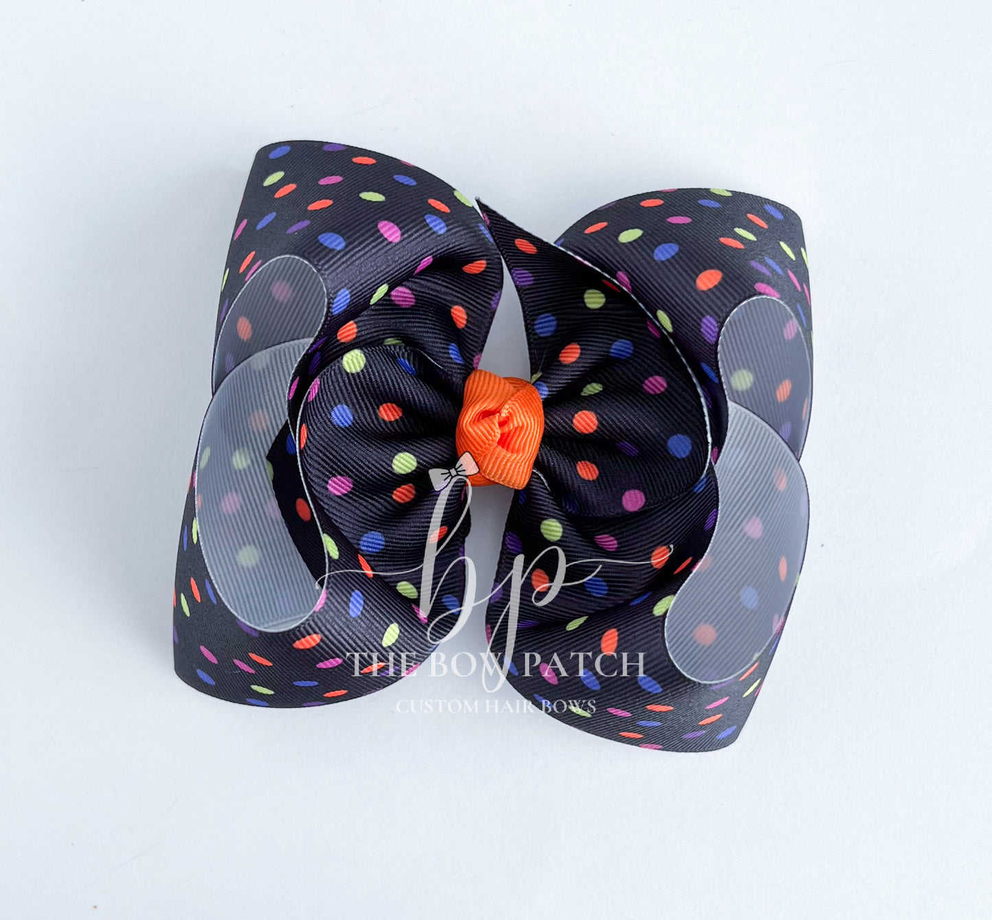 Halloween Party Dots Bow