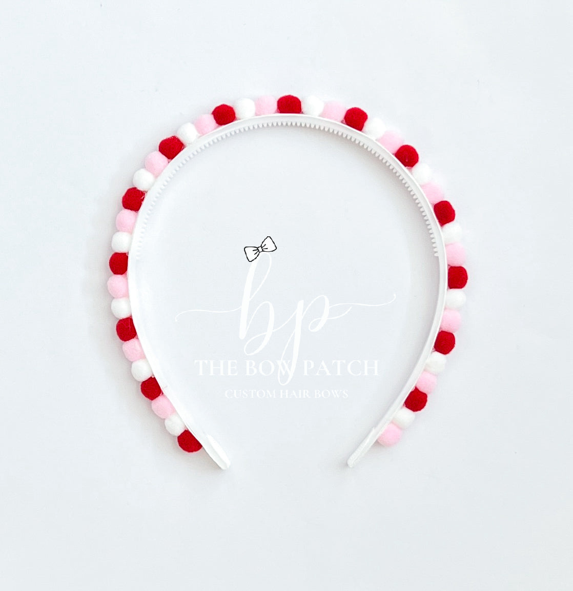 Valentine Pom Pom Headband