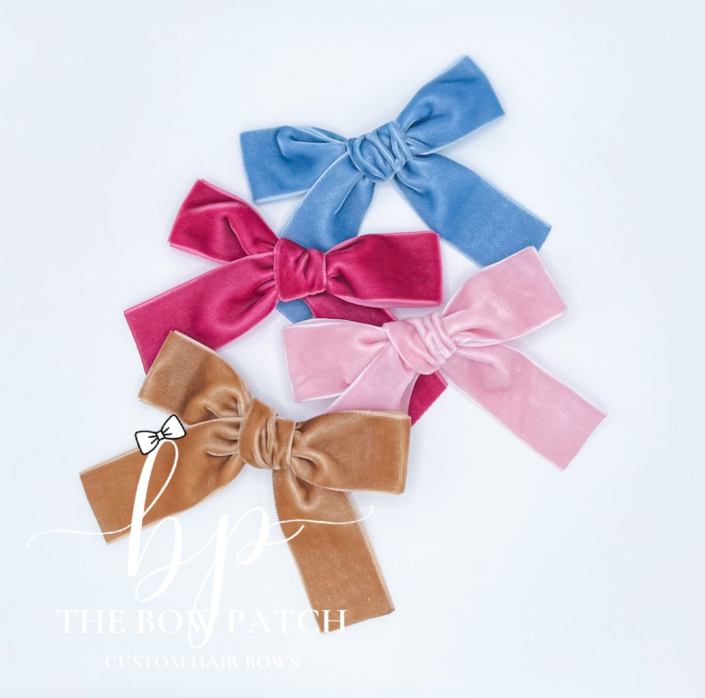 Small Velvet Short Tail Bow (available in 29 colors)