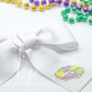 Embroidered Mardi Gras King Cake Bow