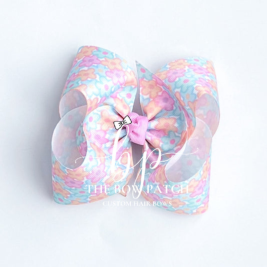 Pastel Petals Boutique Bow
