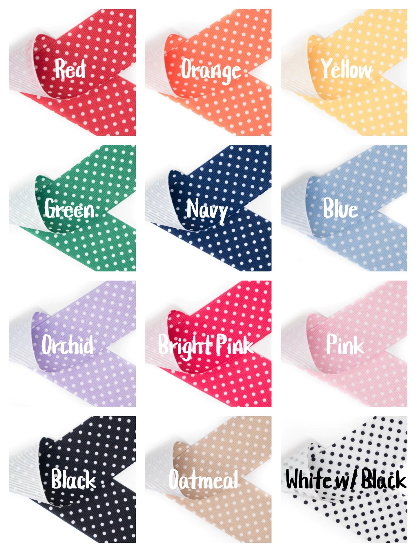 Swiss Polka Dot Bow (Available in 12 colors)