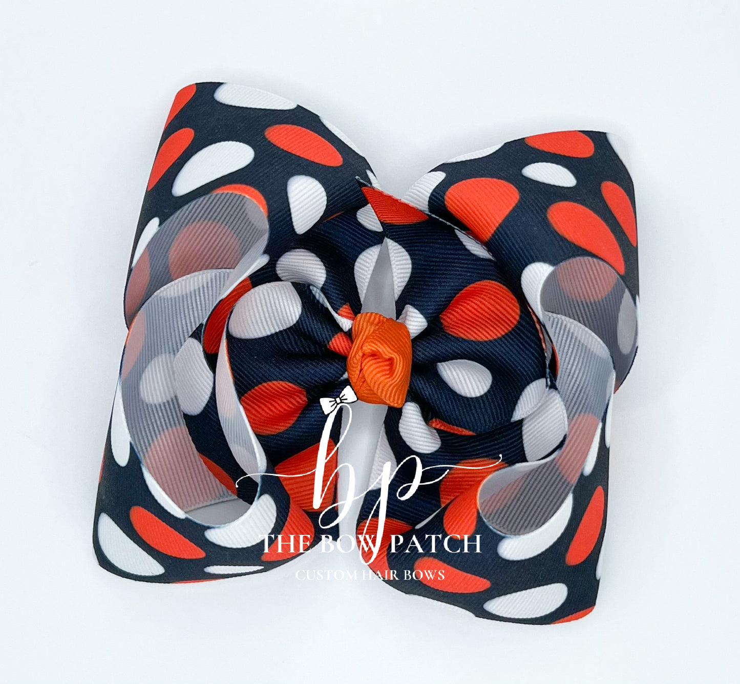 ONE East / Broncos Jumbo Dot Boutique Bow