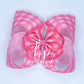 Pixie Pink Gingham Bow