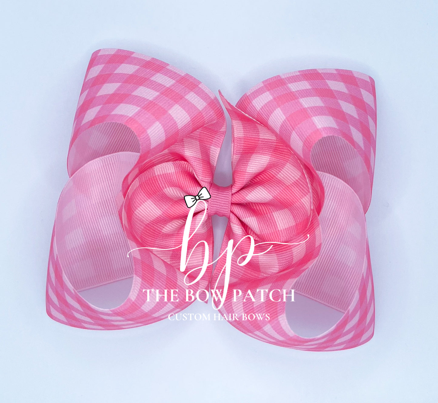 Pixie Pink Gingham Bow