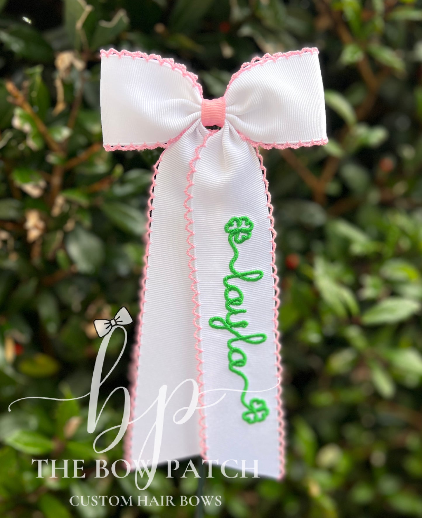 Shamrock Swash Schoolgirl Bow