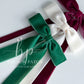 Velvet Schoolgirl Bow (available in 29 colors)