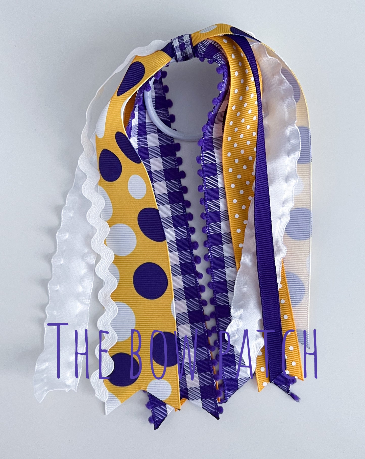 Yellow Gold & Purple Jumbo Dot Pony-O