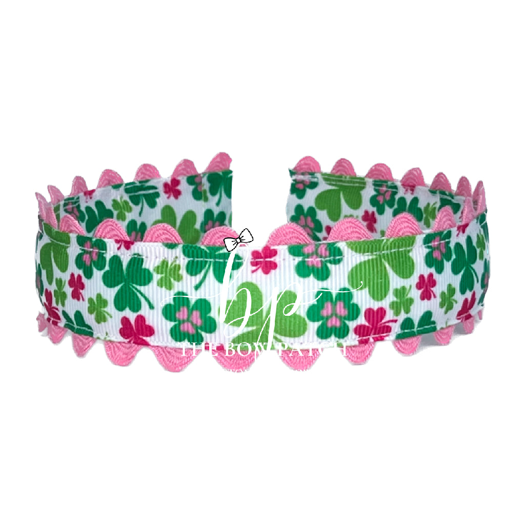 Lucky Shamrock Narrow Ric Rac Headband – The Bow Patch