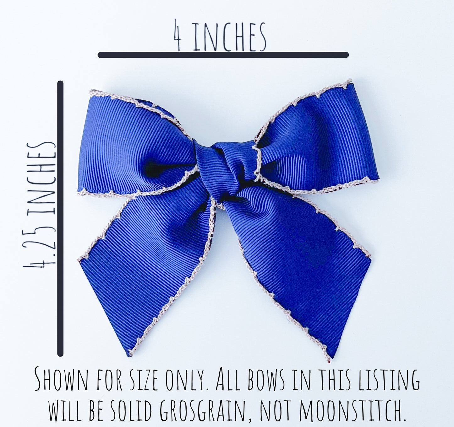 Solid Grosgrain Schoolgirl Bows (available in 100+ colors)