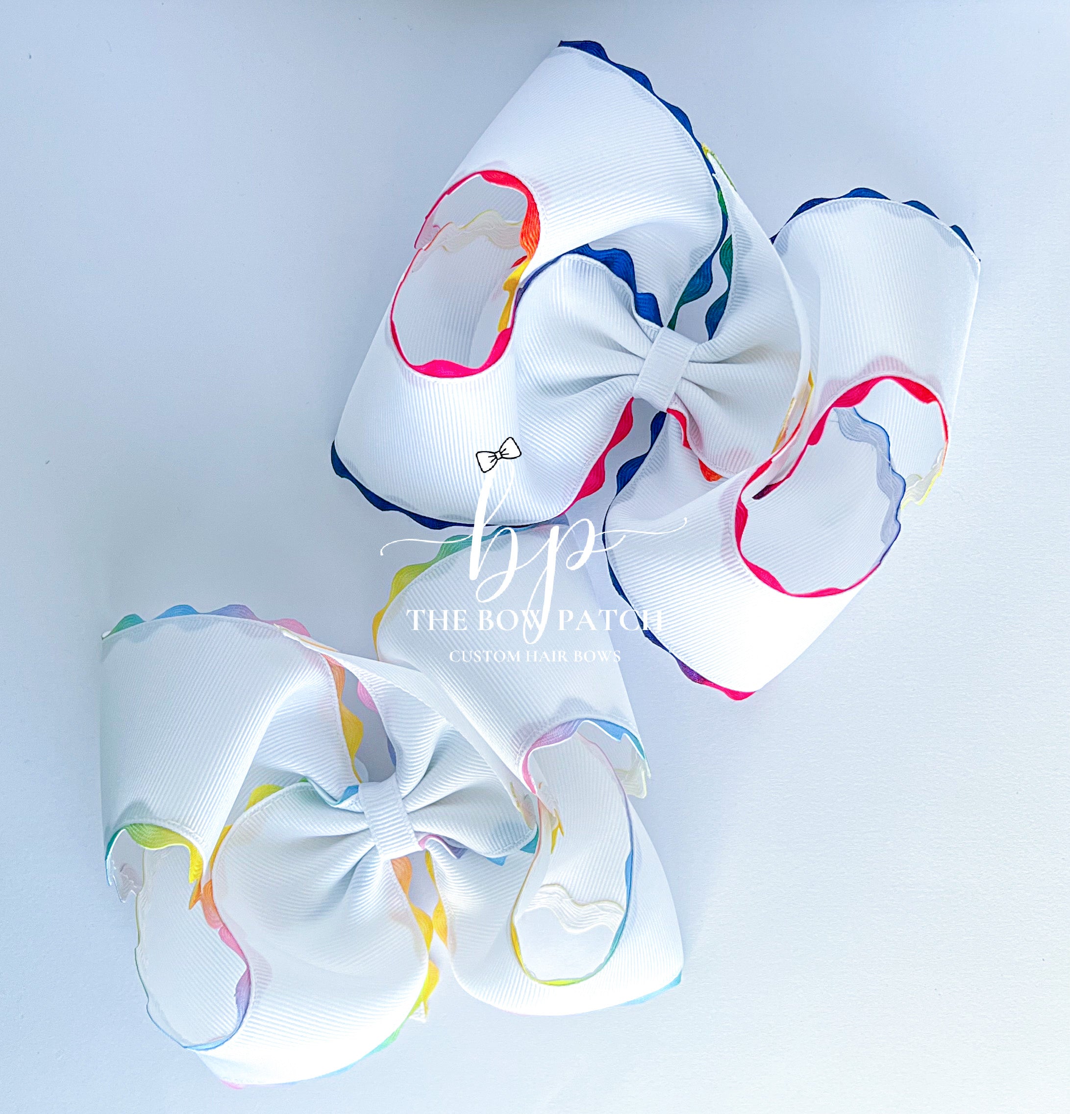 Rainbow Ric Rac Bow – The Bow Patch