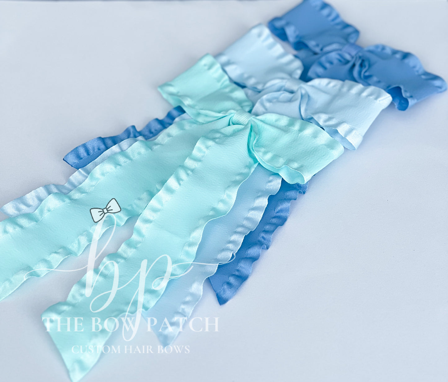 Double Ruffle Schoolgirl Bow (27 color options)