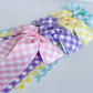 Gingham Schoolgirl Bows