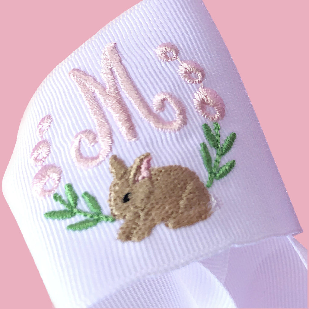 Charlotte Bunny Monogram Bow