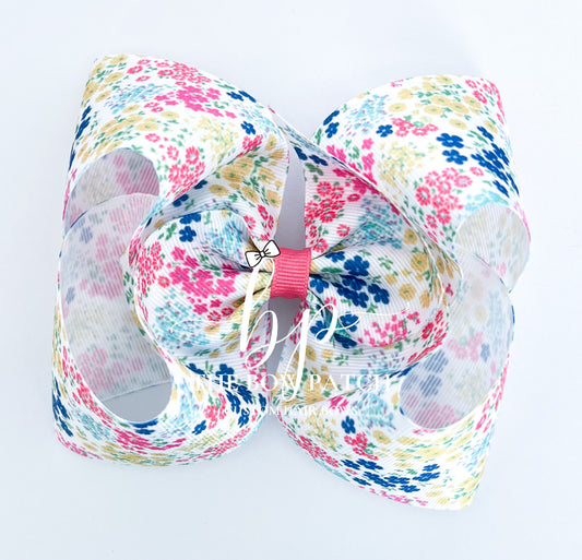 Whimsy Wildflowers Bow